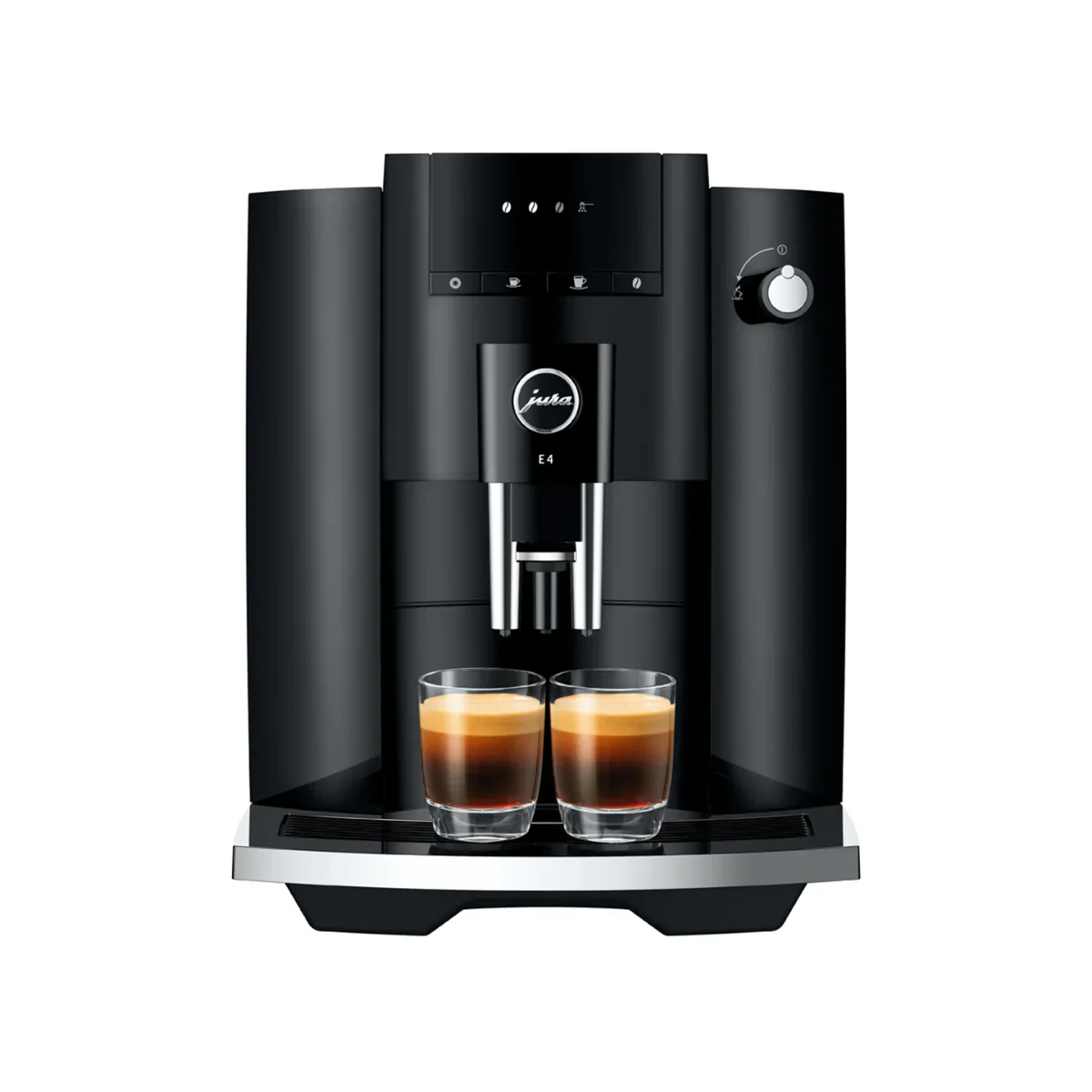 Jura E4 Super Automatic Coffee & Espresso Machine (Piano Black)